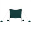 vidaXL Beach Canopy with Sand Anchors Green 214x236 cm