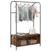 vidaXL Clothes Rack Brown Oak 100 x 44 x 160 cm Engineered Wood