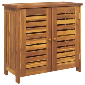 vidaXL Garden Cabinet Natural 75 x 35 x 70cm Solid Acacia Wood