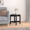 vidaXL Coffee Table Black Ø 52.5x45 cm Solid Wood Pine