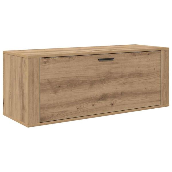 vidaXL Shoe Cabinet Artisan oak 100 x 35 x 38 cm Engineered wood