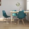 vidaXL Dining Chairs 4 pcs Turquoise PP