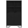 vidaXL Highboard Black 79.5x35.5x137.5 cm Engineered wood