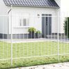 vidaXL Garden Fence 5 pcs White 8.5 x 1.5 m Powder-coated Steel