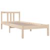 vidaXL Bed Frame without Mattress Solid Wood 75x190 cm Small Single Small Single