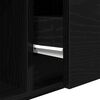 vidaXL TV Cabinet Black Oak 60x31x25.5 cm Engineered Wood