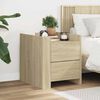 vidaXL Bedside Cabinet Sonoma Oak 45x50x50 cm Engineered Wood