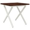 vidaXL Live Edge Dining Table 90 x 90 x 75 cm Solid Acacia Wood