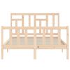vidaXL Bed Frame without Mattress 140x200 cm Solid Wood Pine