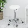 vidaXL Office Swivel Chair White Faux Leather