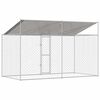 vidaXL Dog Cage Silver 400 x 200 x 256 cm Galvanised Steel