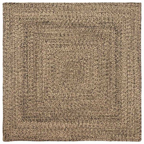 vidaXL Area Rugs Square Natural and Black 160 x 160 cm Jute