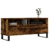 vidaXL TV Cabinet Smoked Oak 100x34.5x44.5 cm Engineered Wood