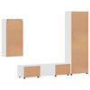 vidaXL TV Cabinet Set FLORIN High Gloss White Engineered Wood