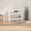 vidaXL Wall Shoe Cabinet White 80x18x60 cm Engineered Wood
