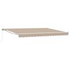 vidaXL Manual Retractable Awning Beige 4.5 x 3 m