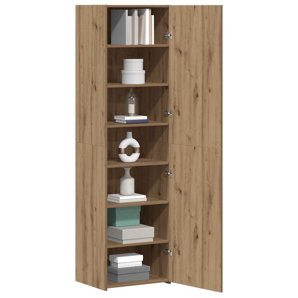 vidaXL Highboard 2 pcs Artisan Oak 50 x 42.5 x 185 cm