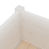 vidaXL Garden Planters 2 pcs White 70x70x70 cm Solid Pinewood