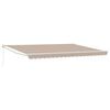 vidaXL Awning Beige 450 x 300 x 165 cm Polyester and Metal