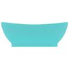 vidaXL Luxury Basin Overflow Oval Matt Light Green 58.5x39 cm Ceramic