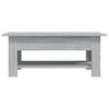 vidaXL Coffee Table Grey Sonoma 102x55x42 cm Engineered Wood