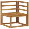 vidaXL Outdoor Corner Sofa Solid Acacia Wood Natural 63 x 63 x 73 cm