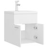 vidaXL Sink Cabinet with Built-in Basin White Engineered Wood