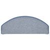vidaXL Stair Mats 15 pcs 65x24x4 cm Light Grey and Blue Half Round Large