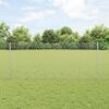 vidaXL Fence with Post Silver 1 x 10 m Steel