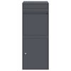vidaXL Parcel Drop Box with Storage Anthracite 41 x 38 x 103 cm Steel