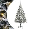 vidaXL Artificial Christmas Tree with 300 LEDs with Stand White 180 cm