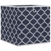 vidaXL Foldable Storage Boxes 4 pcs Blue 32x32x32 cm Non-woven Fabric