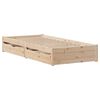 vidaXL Bed Frame without Mattress 75x190 cm Small Single Solid Wood Pine