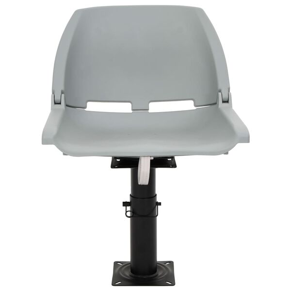 vidaXL Boat Seat with Pedestal Height Adjustable 360&deg; Rotatable