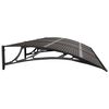 vidaXL Door Canopy Black 300x100 cm Polycarbonate