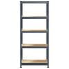 vidaXL 5-Layer Storage Shelf Anthracite Steel&Engineered Wood