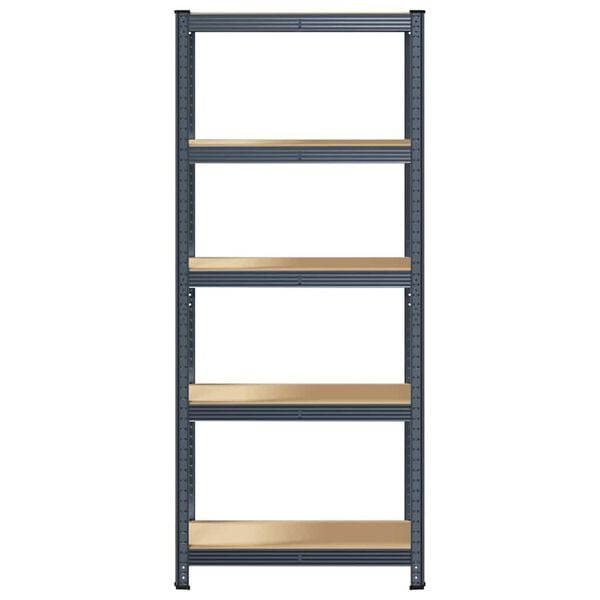 vidaXL 5-Layer Storage Shelf Anthracite Steel&Engineered Wood