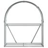 vidaXL Log Holder Anthracite 120x45x140 cm Galvanised Steel