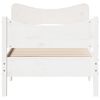 vidaXL Bed Frame without Mattress White 90x190 cm Single Solid Wood Pine