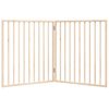 vidaXL Dog Gate Foldable 2 Panels 160 cm Poplar Wood