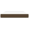 vidaXL Pocket Spring Bed Mattress Medium Dark Brown 140x190x20 cm Fabric