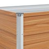 vidaXL Garden Raised Bed Light Brown 320 x 40 x 77 cm Galvanised Steel