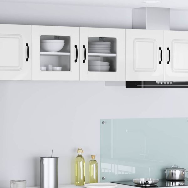 vidaXL Kitchen Cabinet with Shelf High Gloss White 40 x 31 x 40 cm