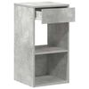 vidaXL Bedside Cabinets with Drawer 2 pcs Concrete Grey 35x34x66.5 cm