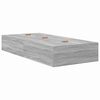 vidaXL Storage Bed Frame Grey Sonoma 90 x 190 cm Engineered Wood