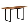 vidaXL Dining Table 140x70x75 cm Solid Wood Acacia