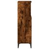 vidaXL Bathroom Cabinet Smoked Oak 30x30x100 cm Engineered Wood