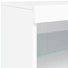 vidaXL Sideboard with LED Lights White 283x37x67 cm