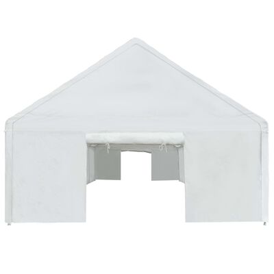 vidaXL Storage Tent PE 5x10 m White