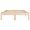 vidaXL Bed Frame without Mattress Solid Wood Pine 120x200cm